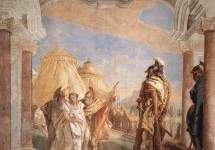 Эврибат и Талфибий, ведущие Брисеиду к Агамемнону . 1757